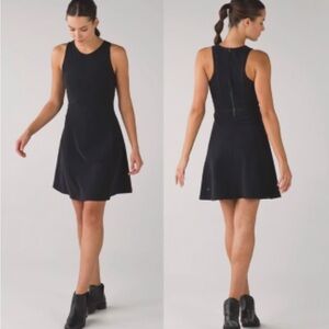 NWOT LULULEMON GO TILL DAWN BLACK DRESS SIZE 6